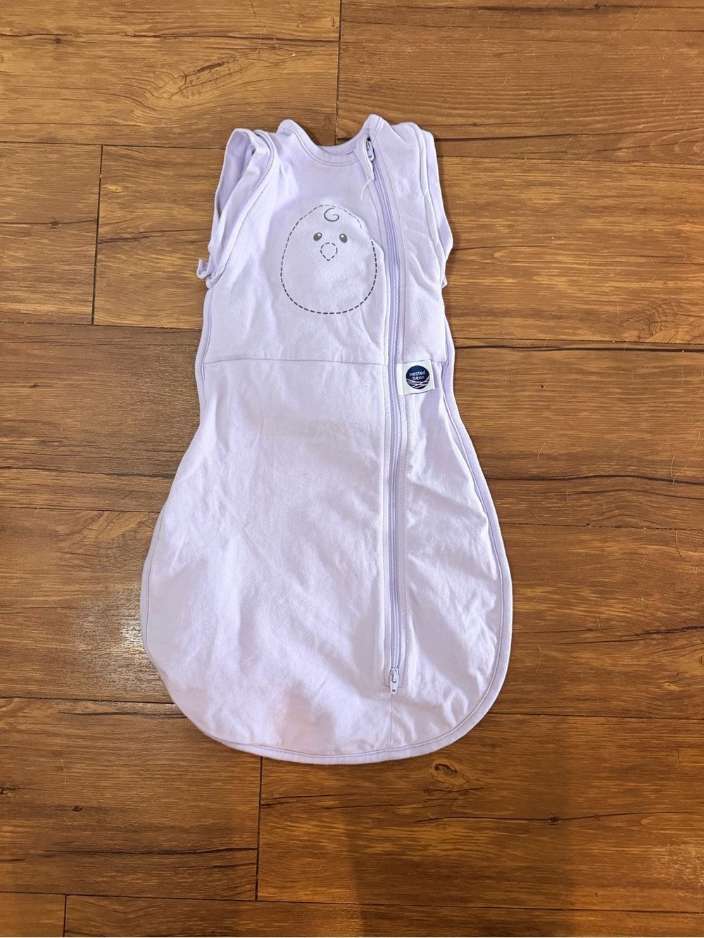 Nested Bean Zen One Swaddle Newborn 0-3 Month Light Purple Missing Arms